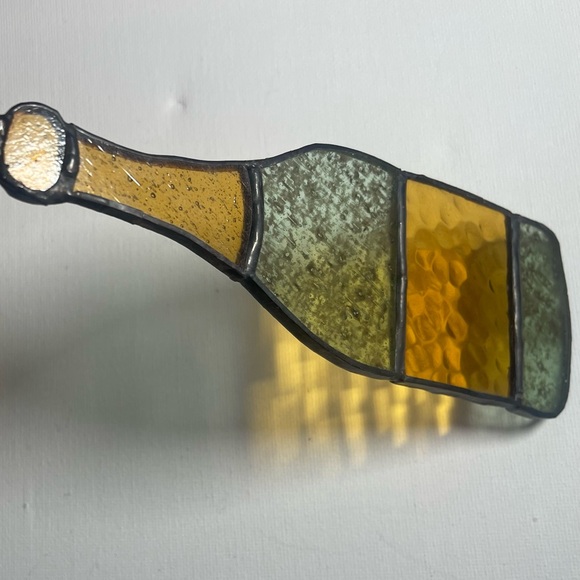 Stained glass champagne bottle - Picture 3 of 7
